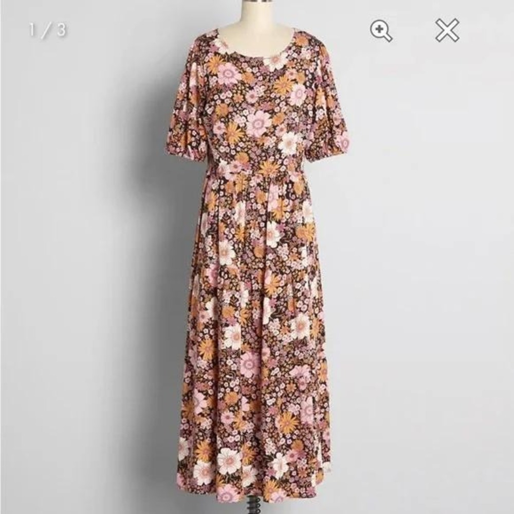 Princess Highway X ModCloth Foral Midi Dress 10‎